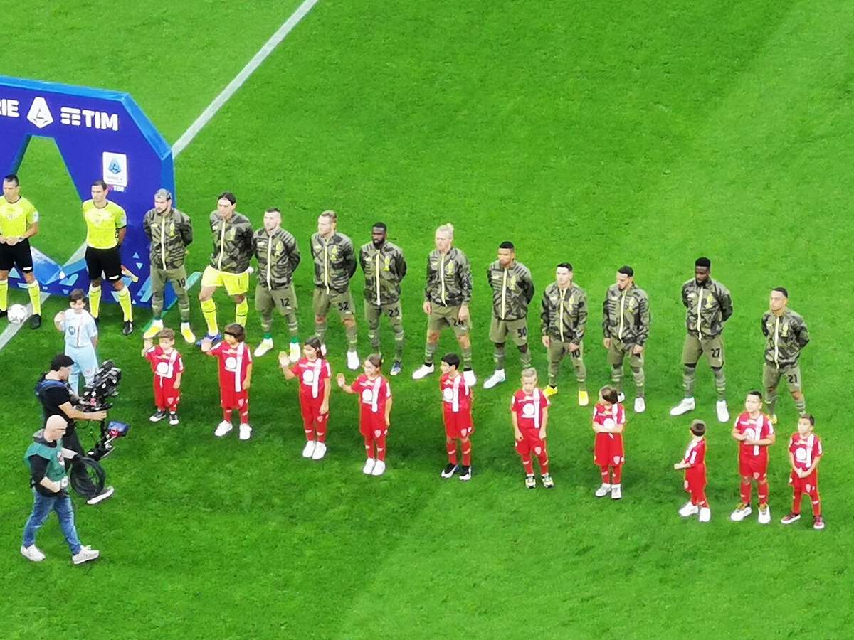 El equipo del Milan en San Siro