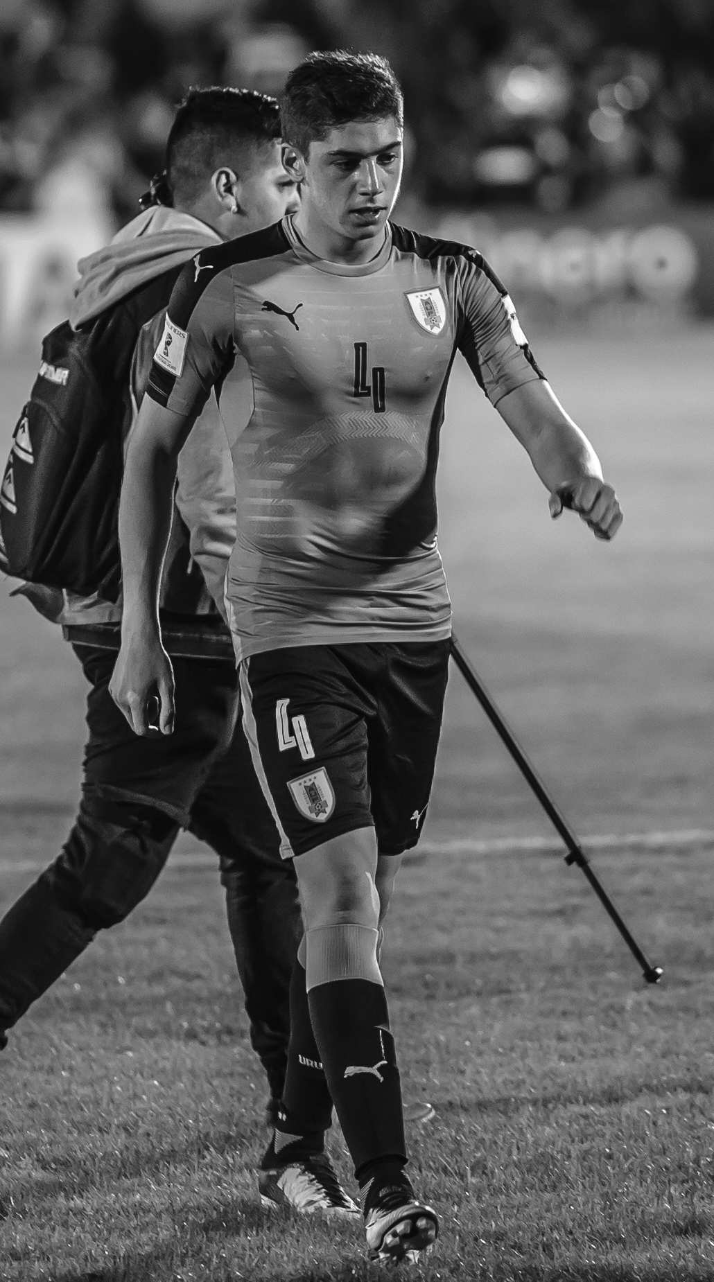 Federico Valverde con la selección de Uruguay en 2017