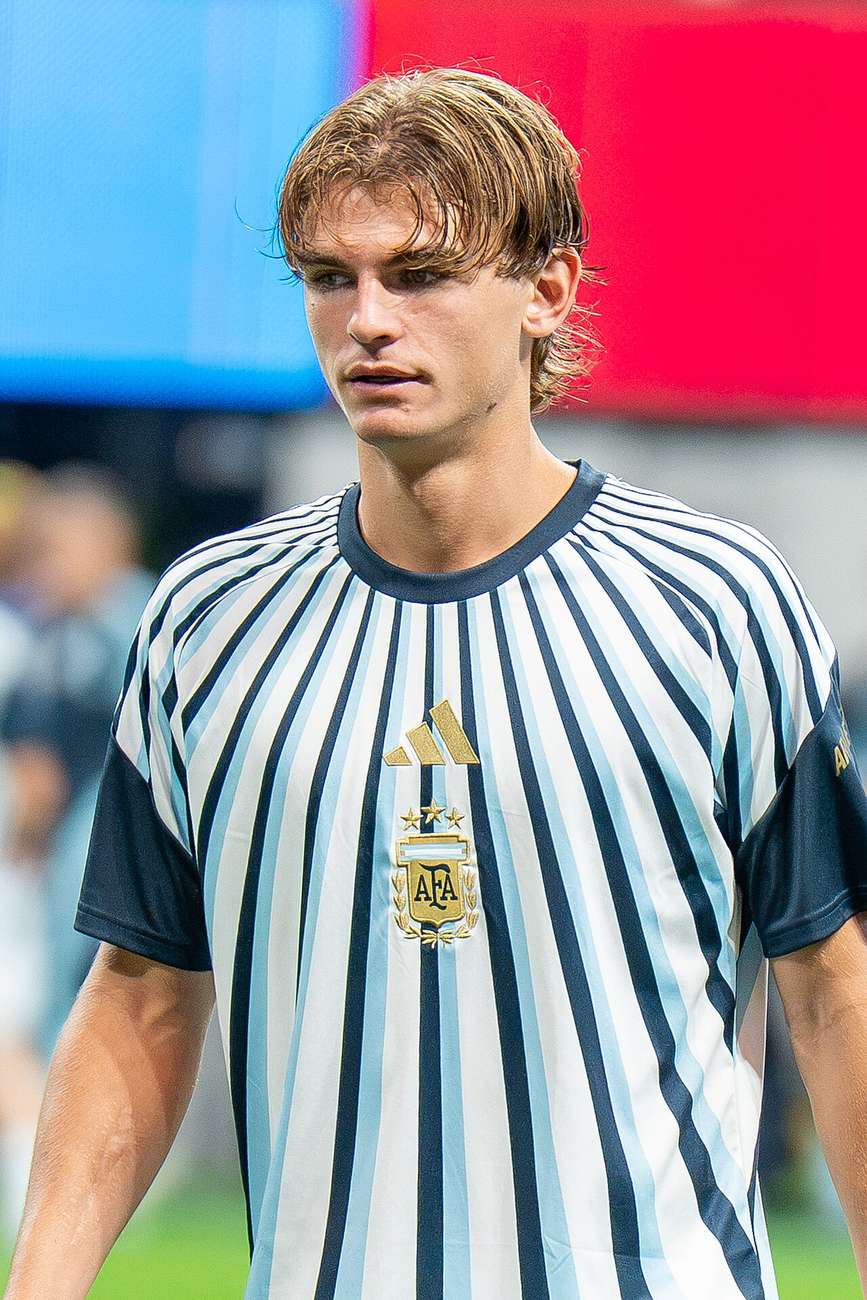 Nico Paz con la selección argentina ante Egipto en julio de 2026
