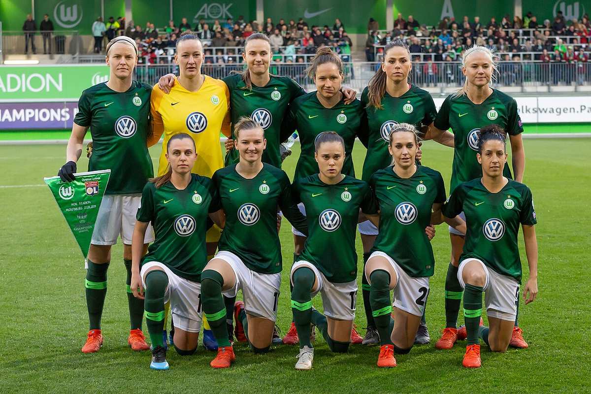 El Olympique Lyonnais, en un partido europeo femenino, en una foto de archivo