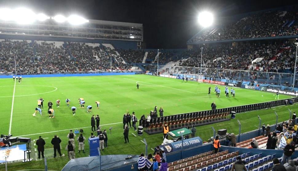 La selección de Uruguay, durante un partido de Eliminatorias, en una foto de archivo