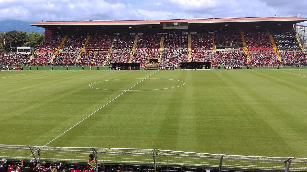 Estadio Alejandro Morera Soto de Alajuela, sede de la semifinal de vuelta entre Alajuelense y Motagua