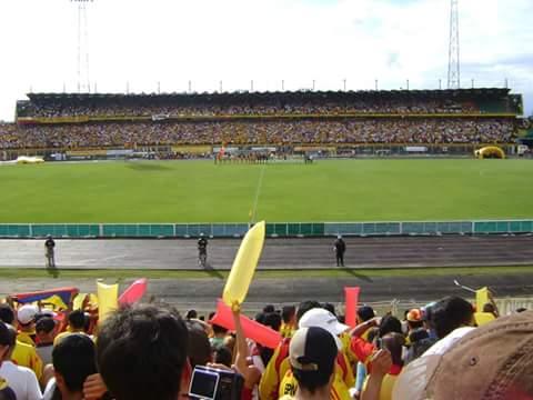 Vista del estadio Hernán Ramírez Villegas de Pereira, que vuelve a recibir fútbol profesional tras casi un año
