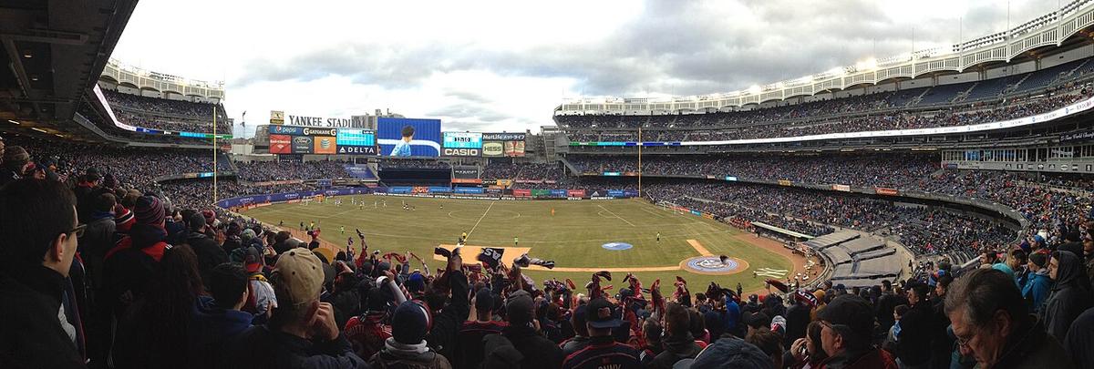 El Yankee Stadium con configuración de fútbol, casa del NYCFC