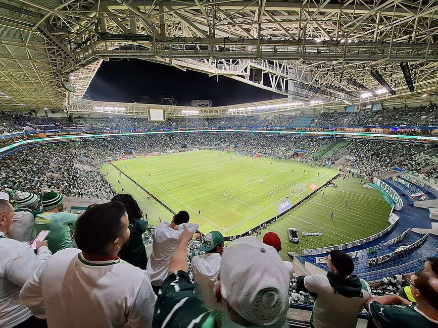 Vista del Allianz Parque de São Paulo durante un partido del Palmeiras