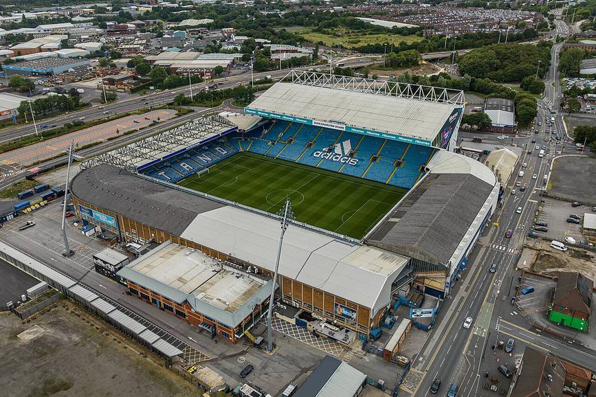 El estadio de Elland Road, casa del Leeds United