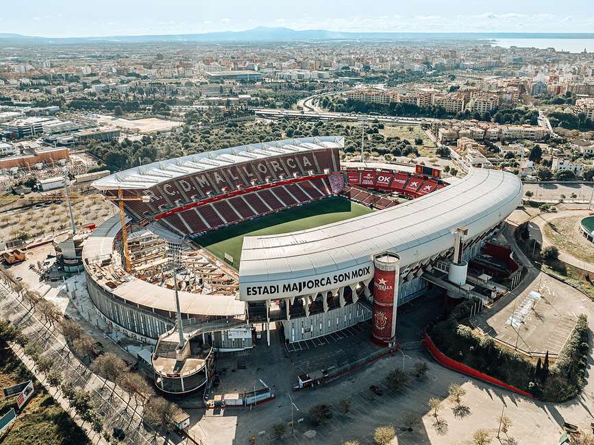 Estadio de Son Moix, casa del RCD Mallorca en Palma