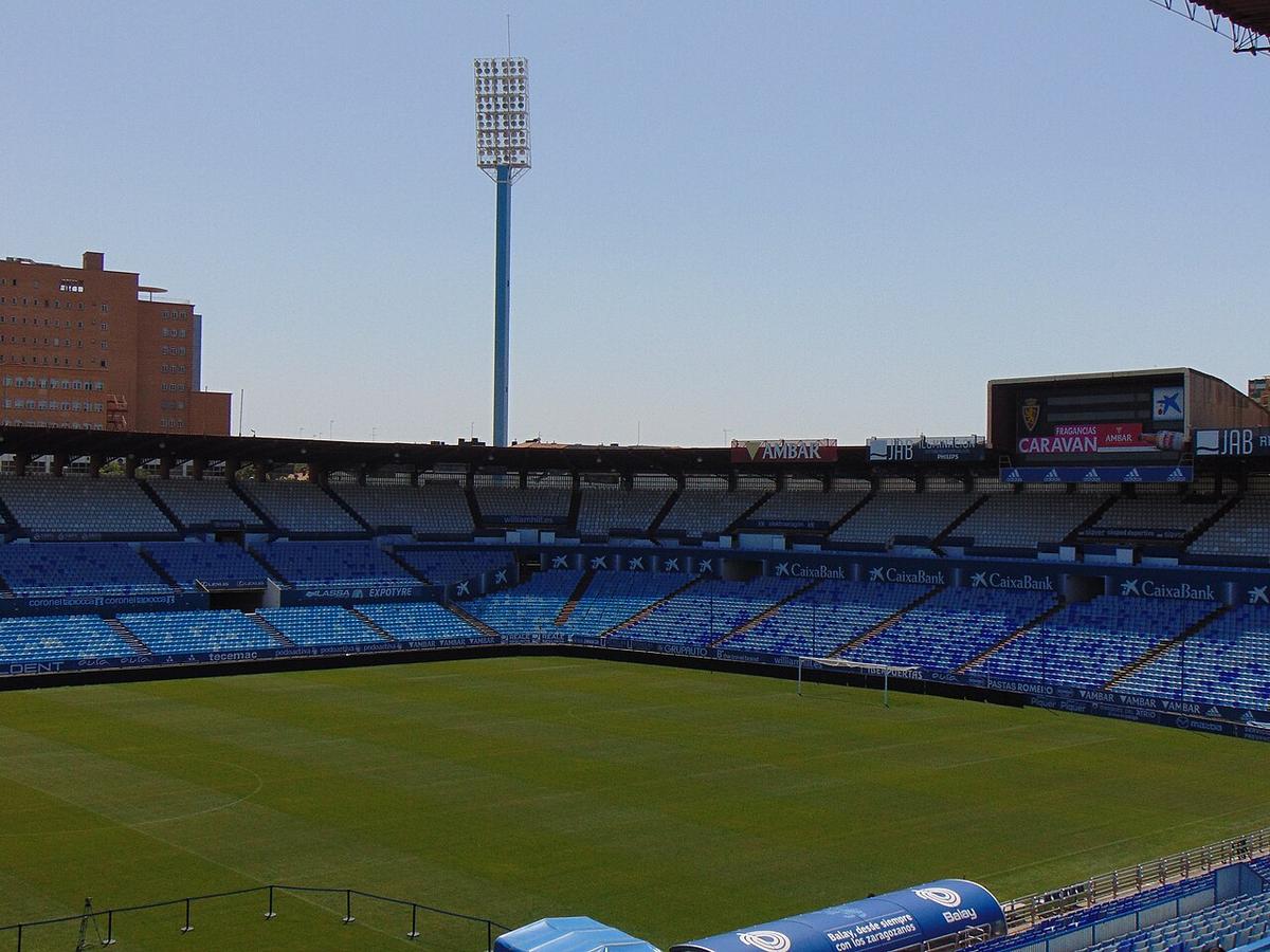 Grada Sur de La Romareda, el estadio histórico del Real Zaragoza