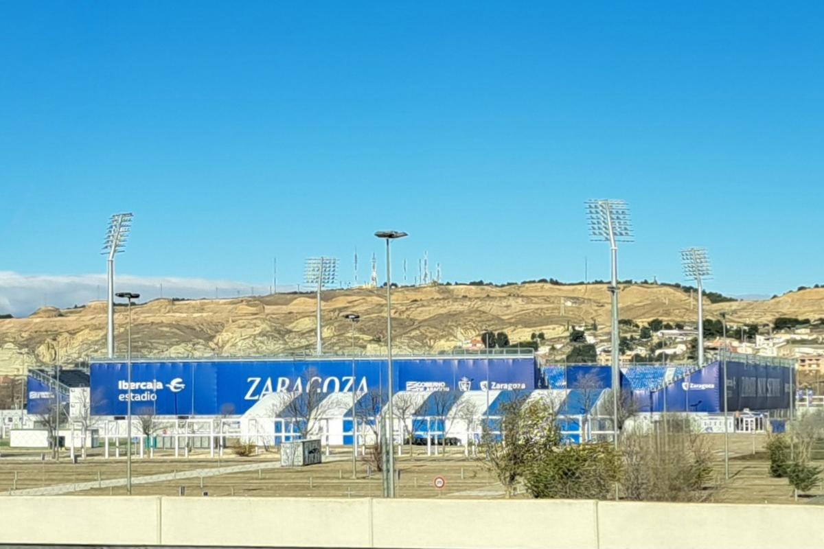 El Ibercaja Estadio, hogar temporal del Real Zaragoza desde 2025