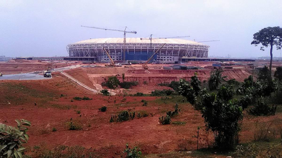Estadio de Olembé en Yaundé, donde Senegal ganó su primera Copa de África en 2022