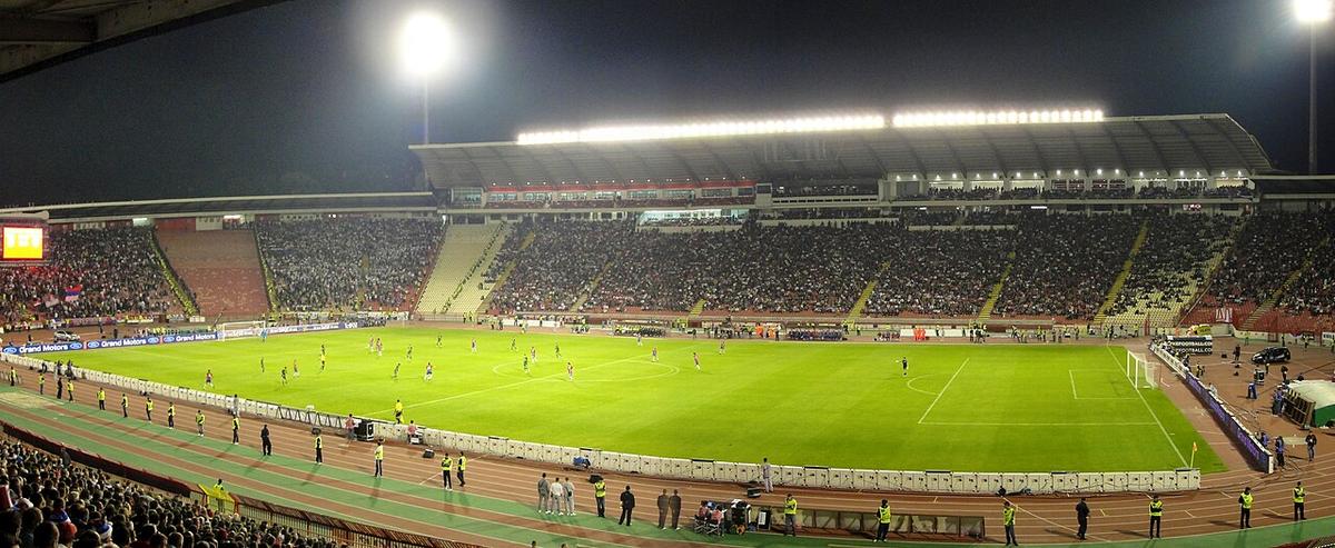 Partido de Serbia ante Eslovenia en Belgrado en 2010