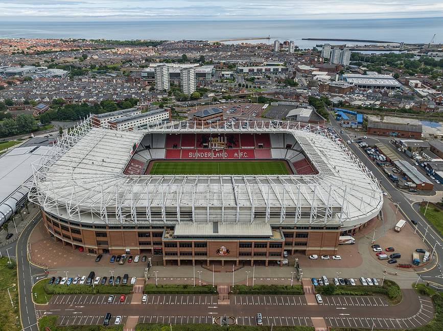 Stadium of Light de Sunderland, sede del duelo de octavos ante el Brentford