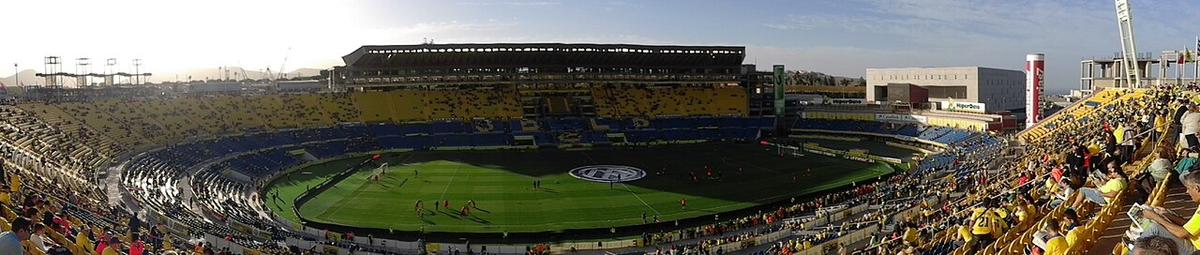 Vista panorámica del Estadio Gran Canaria en Las Palmas
