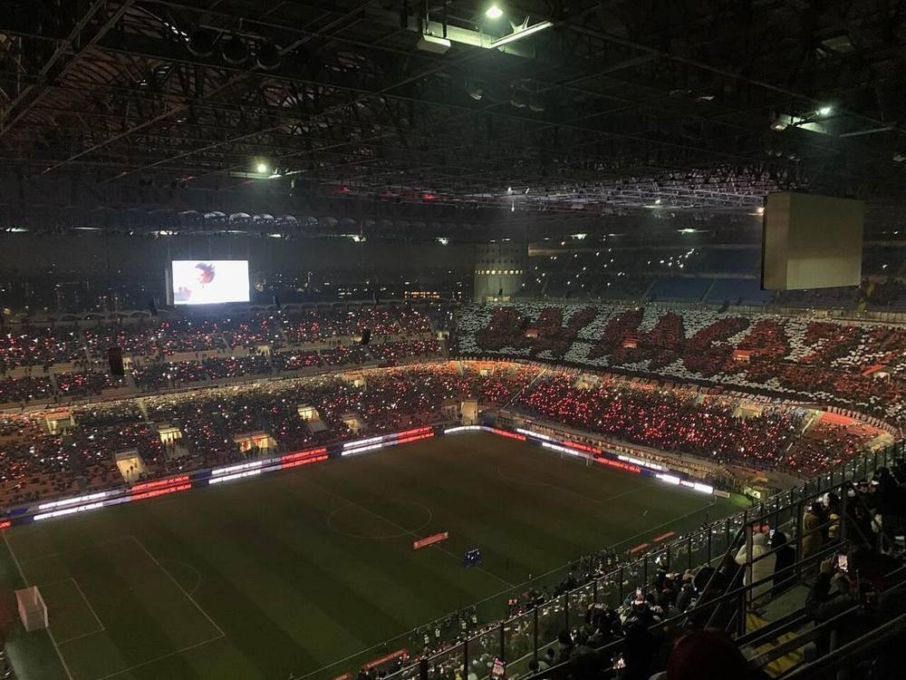 El estadio San Siro de Milán, casa del Milan en la Serie A