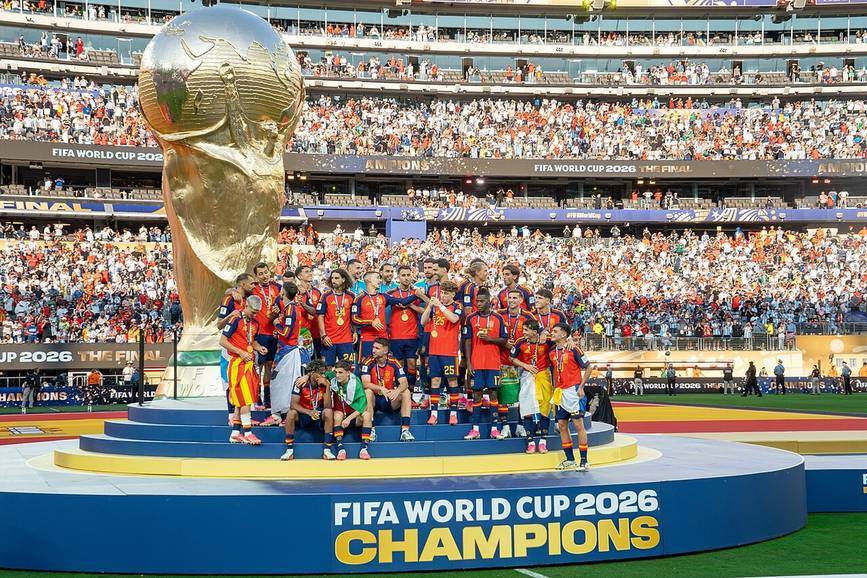 Selección de España formada antes de la final del Mundial 2026 ante Argentina