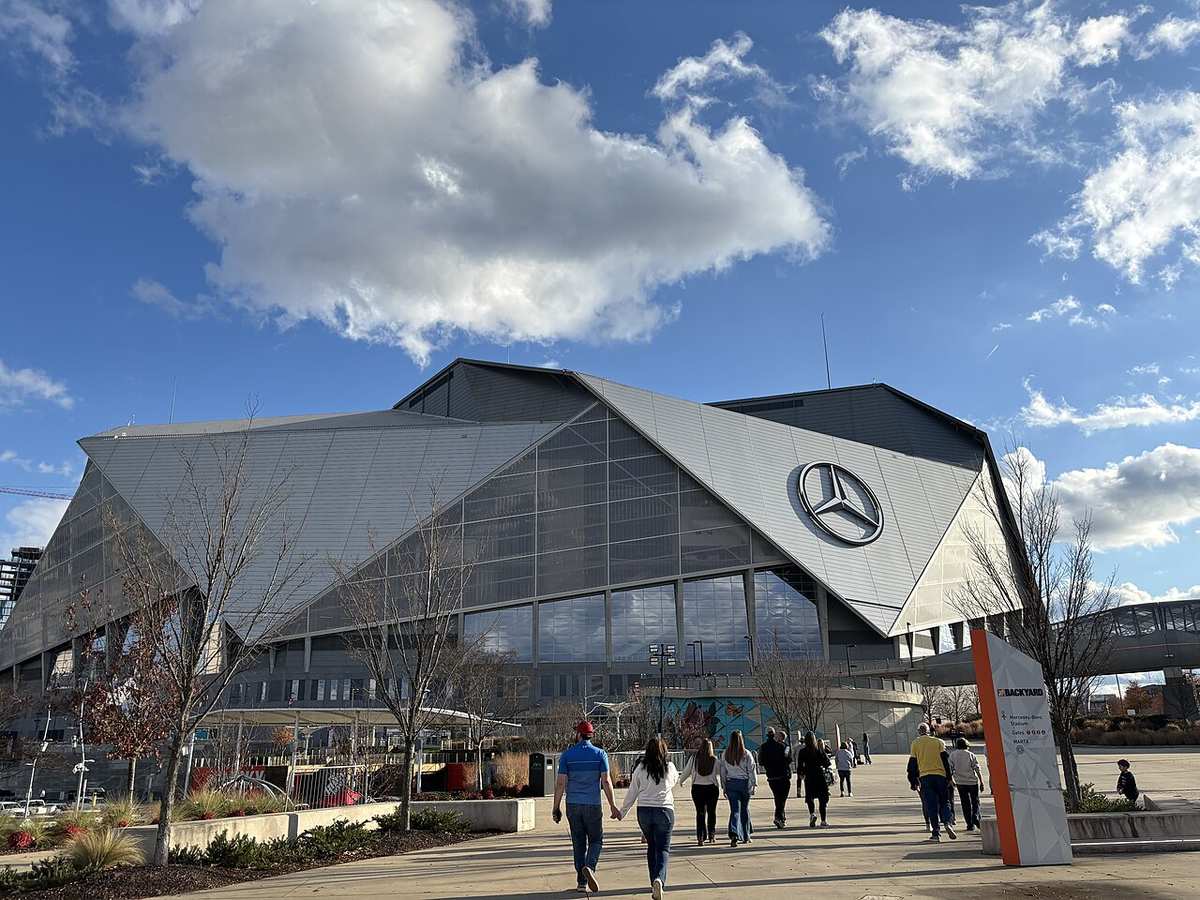El Mercedes-Benz Stadium de Atlanta, sede de la semifinal entre Argentina e Inglaterra