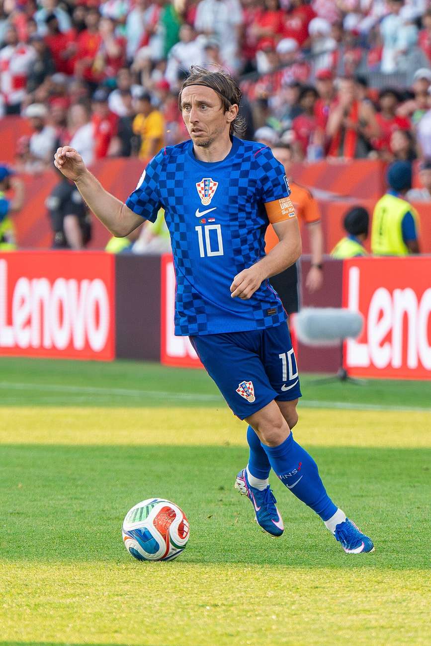 Luka Modrić con la camiseta de Croacia durante el partido contra Portugal en Toronto