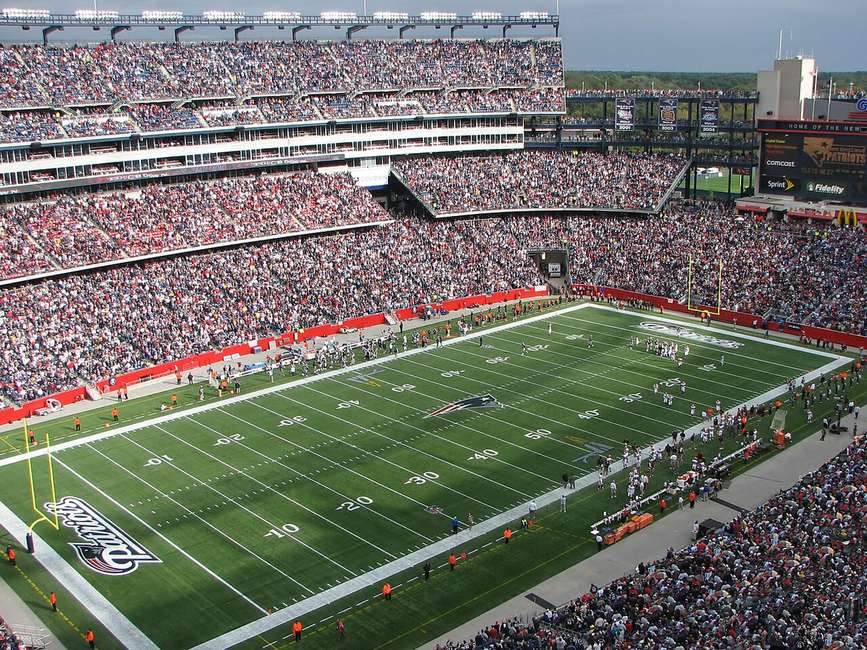 Vista del Gillette Stadium de Foxborough, sede del Paraguay vs Alemania