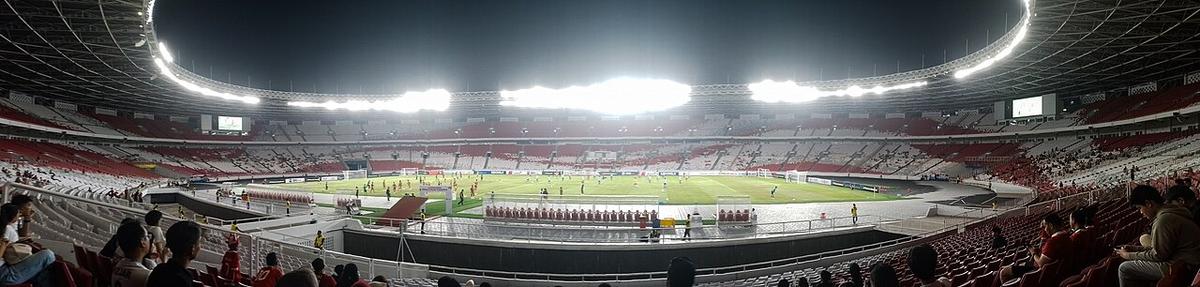 Interior Stadion Utama Gelora Bung Karno di Jakarta, tuan rumah final Piala ASEAN FIFA 2026