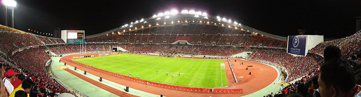 Panorama Stadion Rajamangala di Bangkok, salah satu stadion Piala AFF 2026