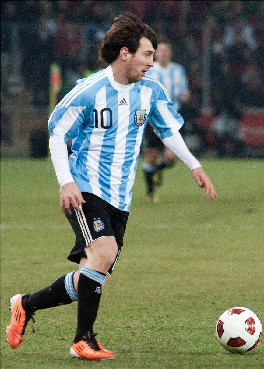 ليونيل ميسي بقميص منتخب الأرجنتين