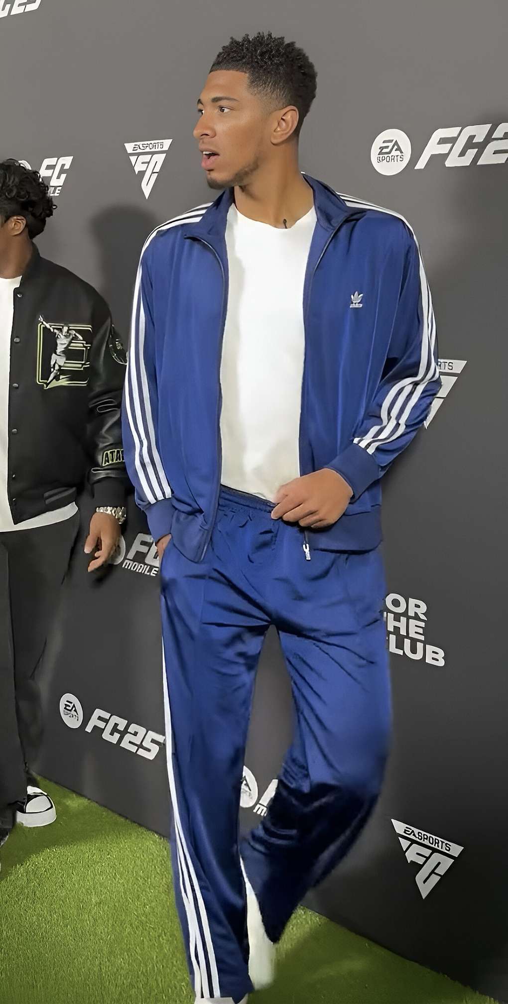 Jude Bellingham smiling at an EA Sports promotional event in September 2024