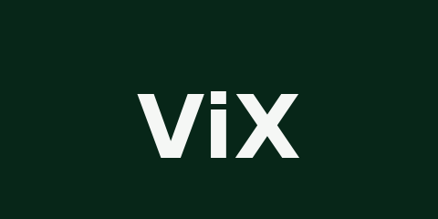 Logo de ViX, plataforma de streaming de TelevisaUnivision que transmite la Liga MX